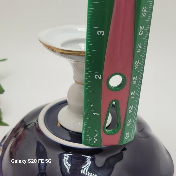 Vintage Jlmenau Graf Von Henneberg Porcelain Pedestal Compote Candy Nut Dish - Picture 12 of 13